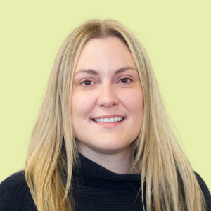 Amy Gaudielle - Headshot Square - Faded Lime
