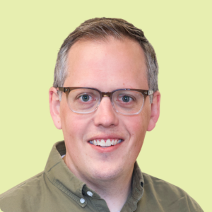 Corey Getchell - Headshot Square - Faded Lime