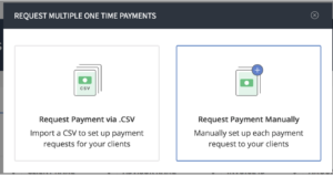Request Multiple One-Time Payments